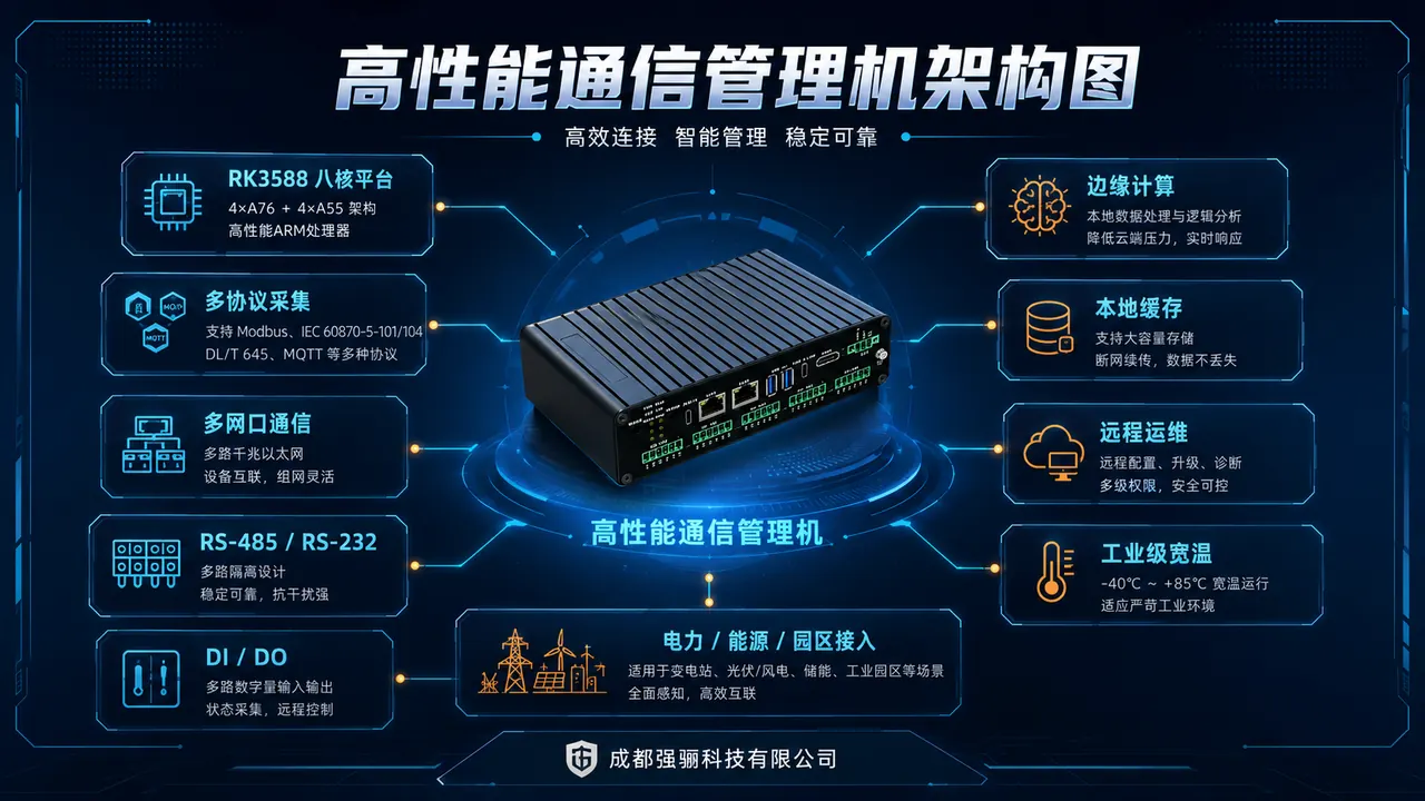QL-CMG-R3588 高性能通信管理机方案框图
